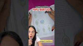 Como hacer papel manteca diy papel viral [upl. by Mailliw570]