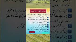 نبی پاک ﷺ کی سات وصیتیں ytshort quotes ayatulkursi urduquotes tranding information [upl. by Niveg]