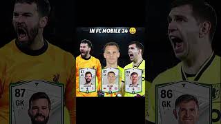 FIFA MOBILE GK VS FC MOBILE GK 🔥 fifamobile fifa eafcmobile24 fc25 [upl. by Geralda888]