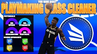 BEST PLAYMAKING GLASS CLEANER BUILD ON NBA 2K21 RARE BUILD SERIES VOL 38 [upl. by Ainegul]