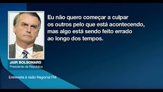 Algo está sendo feito errado diz Bolsonaro sobre Vale [upl. by Cheyne931]