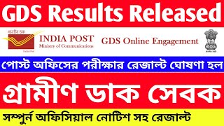 Gramin Dak Sevak GDS Result 2022 [upl. by Verlee419]