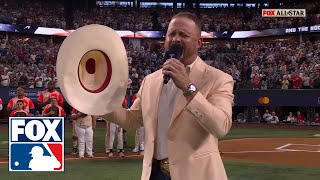 2024 MLB AllStar Game Cody Johnson performs the National Anthem  MLB on FOX [upl. by Wivinah]