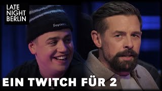 Von der Bühne auf den Bildschirm Klaas amp Papaplatte legen los  Ein Twitch für 2 Late Night Berlin [upl. by Leitman]