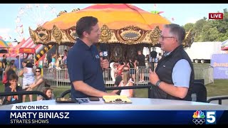 Strates Shows At The Champlain Valley Fair 2024 My NBC 5 [upl. by Nnyw819]