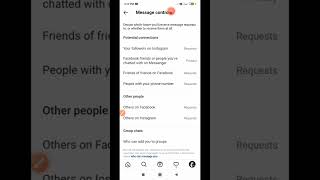 instagram message privacy settings kaise kare shorts technicaldeepak [upl. by Lacram377]