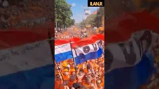 The Netherlands fans are making the city of in Berlin shake😳🇳🇱 shortsfootballshortsvideo [upl. by Yrrag384]