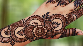 Latest Simple bridal mehndi designsimple backhand mehndi designmehandiEasy mehndi designs [upl. by Yalahs]