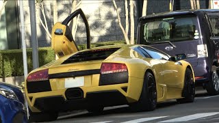 ランボルギーニ ムルシエラゴを発見‼in大阪 Lamborghini Murciélago LP640 [upl. by Bettencourt]