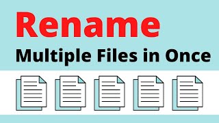 how to rename multiple files at with serial numbers  how to rename multiple files at once in window [upl. by Rizzo974]