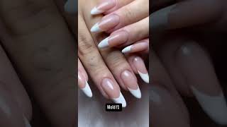 Molde F1 com retificação de borda livre em unhas convexas nails nailart viralvideo shortvideo [upl. by Uile]