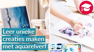 Leren aquarelleren  voor beginners [upl. by Hanauq]