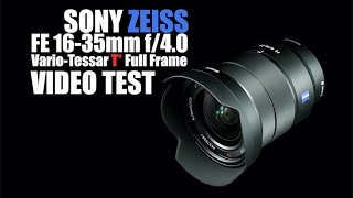 Sony FE Zeiss VarioTessar T FE 1635mm f40 OSS Lens Video Test Shot it with A7S II [upl. by Wilek]