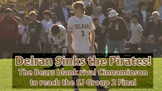 Delran 2 Cinnaminson 0  Boys Soccer  South Group 3 Semifinal  Drew Roskos scores 21st goal of 22 [upl. by Irej]