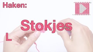 Stokjes Linkshandig  Leren Haken en Breien [upl. by Berwick]