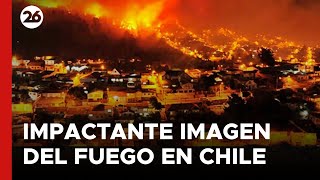 FUEGO EN CHILE  Las impactantes imágenes de los incendios [upl. by Brookes]