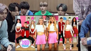 BTS REACTION XO Team xoteam Tik Tok [upl. by Acirtal]