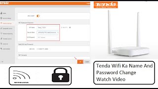 how to change tenda wifi name and password ​⁠​⁠RsBallu15 [upl. by Lirbaj]