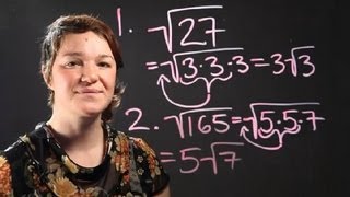 Tutorial on How to Reduce Radical Expressions  Radical Numbers [upl. by Nyllewell]