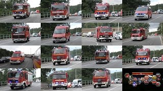 Alarmfahrten zur Großübung der Jugendfeuerwehren der StädteRegion Aachen [upl. by Mcgill]