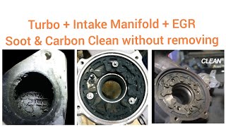 How we clean EGR Valve Intake Manifold amp Turbo without removing using DPF Flushing cleaning fluid [upl. by Bergstrom349]