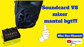 Review amp Tes Soundcard V8 di speaker GMC 897G [upl. by Zohara641]