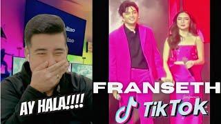 REACTION FRANSETH  TIKTOK COMPILATION  PART 85 Francine Diaz amp Seth Fedelin [upl. by Aihsema]