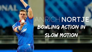 Anrich Nortje Bowling Action  In Slow Motion  2021  Tarush Cricket [upl. by Kathlene]