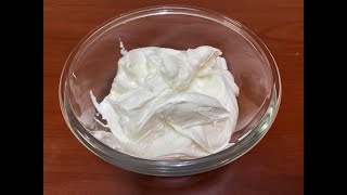 Whipped cream Recipe for decorating cake dessert Homemadeicing [upl. by Nakre]