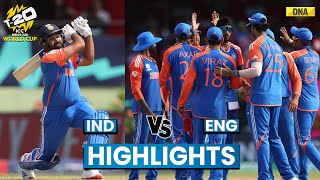 IND vs ENG Highlights Rohit Kuldeep amp Axar Shine Beat ENG India To Face SA In T20 WC 2024 Final [upl. by Fabian]