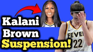 Dallas Wings Kalani Browns Suspension For Foul Play Against Caitlin Clark in Indiana Fever Game [upl. by Onitnerolf]