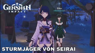 Sturmjäger von Seirai  Weltauftrag amp Puzzle Guide  Genshin Impact [upl. by Mairam]