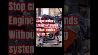 🔥350 Small Block NO COOLING SYSTEM Engine Stand Meltdown You Wont Believe What Happens⚡shorts [upl. by Aihtennek]