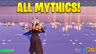 VAULTED ITEMS in Fortnite Creative MAP CODE OG Mythics [upl. by Odie]