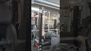 135 lb bench press × 60 reps bench benchpress gym [upl. by Ettevahs]