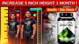 Increase 5 Inch Height Guaranteed ‼️ Height Veda Detail Review Hindi  Results amp Side Effects [upl. by Bobbette747]