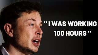 SCARY WORK ETHIC  Elon Musk Motivational Video [upl. by Airbmac57]