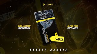 Rainbow Six Siege 1 MILLION RENOWN 405 Alpha Pack opening Burnt Horizon [upl. by Ahsauqram]