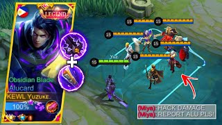 WHEN TOP 1 GLOBAL ALUCARD TRY DANGEROUS GOLDEN DEMON BUILD 9999 DAMAGE 🤯🔥 MUST WATCH  MLBB [upl. by Aicertal409]