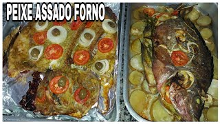 Peixe Tilápia Assada No Forno [upl. by Llewen]