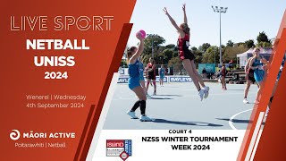 Day 3 Court 4  UNISS Netball Championship 2024  NETBALL [upl. by Waterman77]