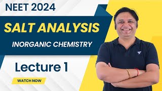 Salt Analysis L1  NEET 2024  Ashish Bansal Sir  Kota Pulse by Unacademy [upl. by Nosredneh]