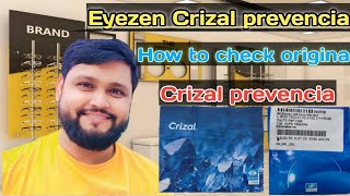 Eyezen Crizal Prevencia  crizal Eyezen vs Prevencia  how to check original Crizal Prevencia Lenses [upl. by Levitan639]