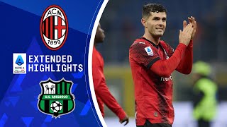 AC Milan vs Sassuolo  Extended Highlights  Serie A  CBS Sports Golazo [upl. by Hannis]