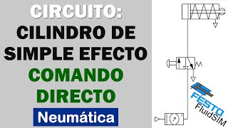 Cilindro de Simple Efecto con Comando Directo [upl. by Enegue]