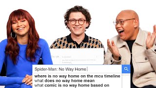 Tom Holland Zendaya amp Jacob Batalon Answer MORE of the Webs Most Searched Questions  WIRED [upl. by Arvell558]