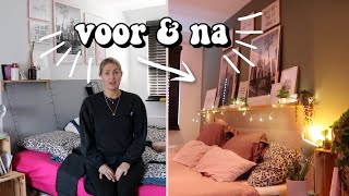 SLAAPKAMER MAKEOVER Voor en na  TOUR  Diesna Loomans [upl. by Nileak]