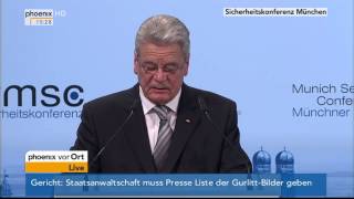 Münchner Sicherheitskonferenz  Rede von Joachim Gauck am 31012014 [upl. by Hasheem230]