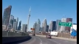 Don Valley PkwyGardiner Expy Drive in 4K video GoPro [upl. by Aciretahs]