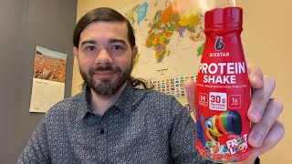 SIXSTAR Fruit Loops Whey Protein Shake Review [upl. by Iidnarb417]